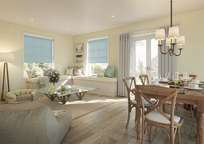 Roma, Aqua Haze - Roller Blind - Image 7